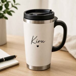Insulated Travel Mug with Name