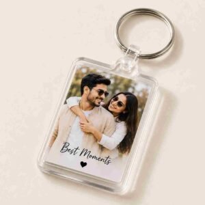 Home Personalised Acrylic Photo Keychain